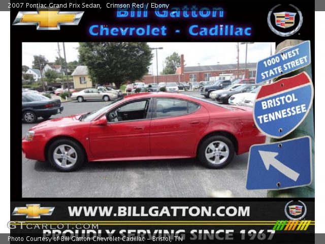 2007 Pontiac Grand Prix Sedan in Crimson Red