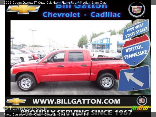 2006 Dodge Dakota ST Quad Cab 4x4 in Flame Red