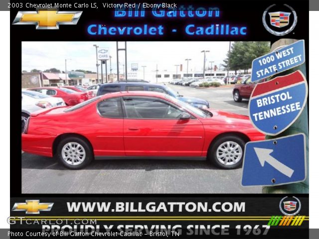2003 Chevrolet Monte Carlo LS in Victory Red
