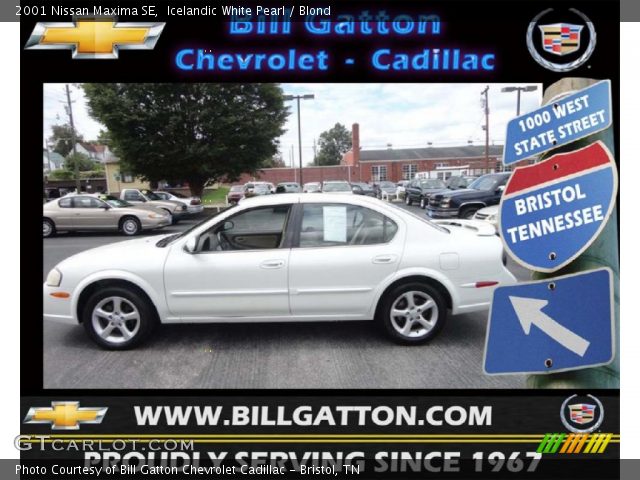 2001 Nissan Maxima SE in Icelandic White Pearl