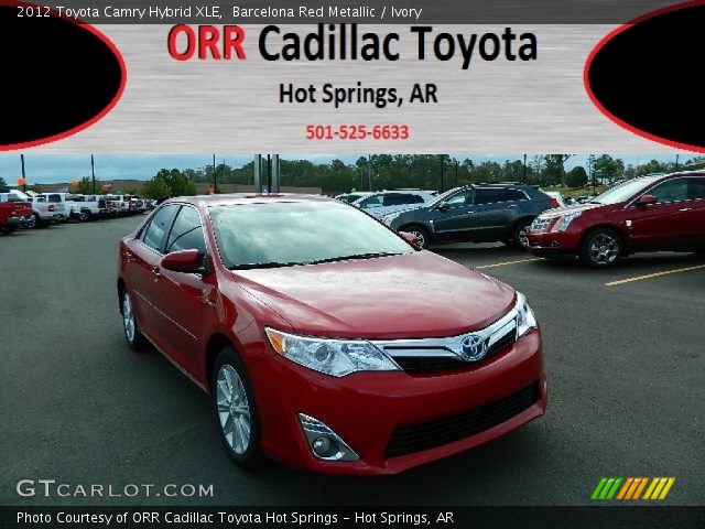 2012 Toyota Camry Hybrid XLE in Barcelona Red Metallic
