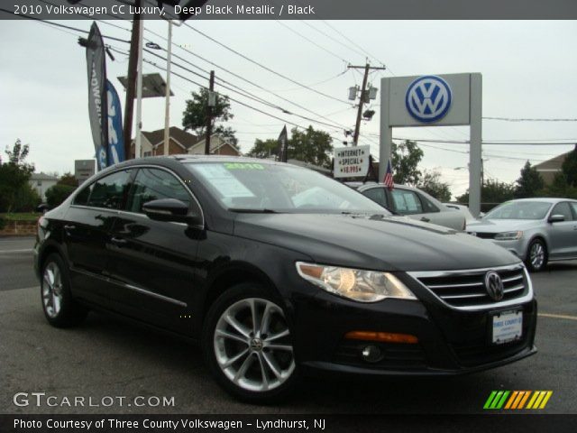 2010 Volkswagen CC Luxury in Deep Black Metallic