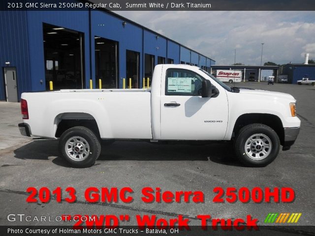 2013 GMC Sierra 2500HD Regular Cab in Summit White