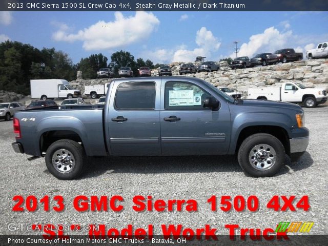 2013 GMC Sierra 1500 SL Crew Cab 4x4 in Stealth Gray Metallic
