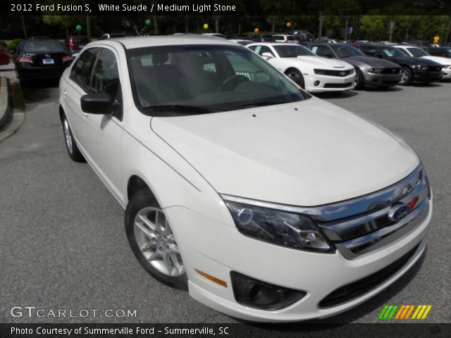 2012 Ford Fusion S in White Suede