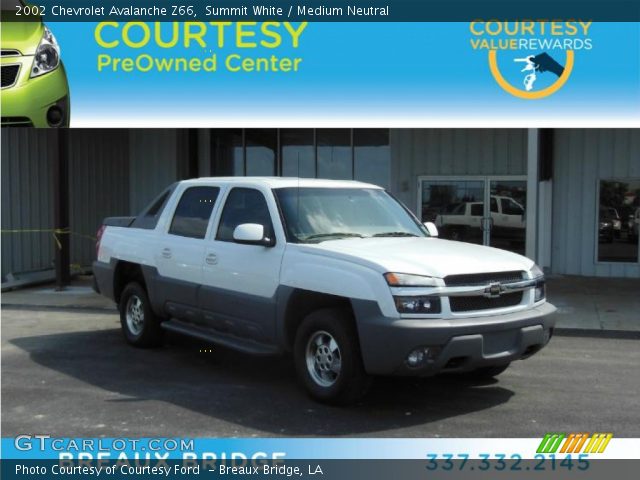 2002 Chevrolet Avalanche Z66 in Summit White