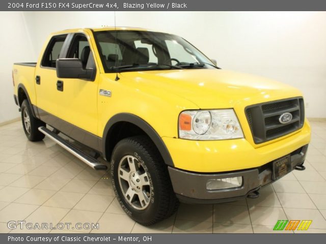 2004 Ford F150 FX4 SuperCrew 4x4 in Blazing Yellow
