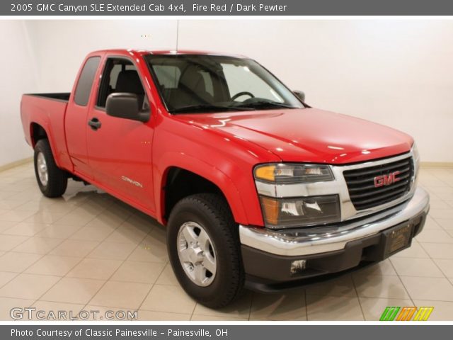 2005 GMC Canyon SLE Extended Cab 4x4 in Fire Red