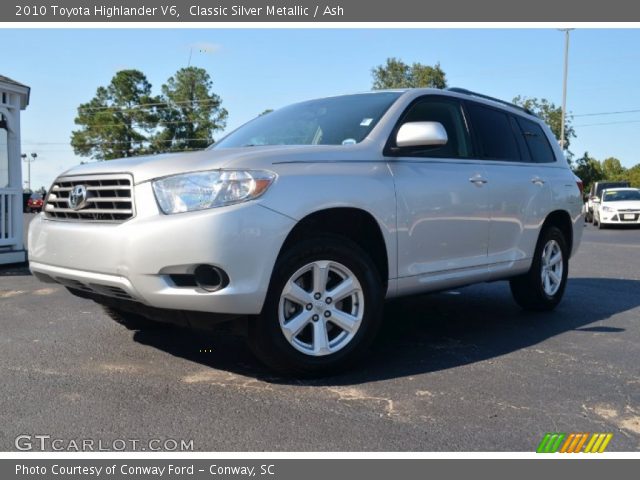 2010 Toyota Highlander V6 in Classic Silver Metallic