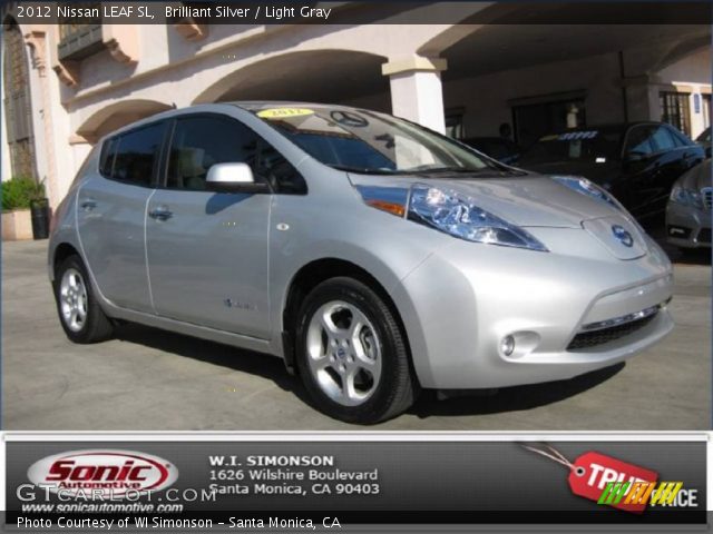 2012 Nissan LEAF SL in Brilliant Silver