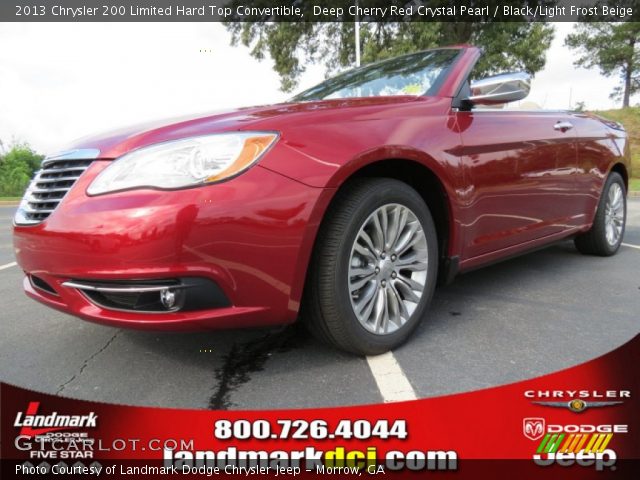 2013 Chrysler 200 Limited Hard Top Convertible in Deep Cherry Red Crystal Pearl
