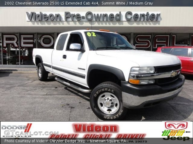 2002 Chevrolet Silverado 2500 LS Extended Cab 4x4 in Summit White