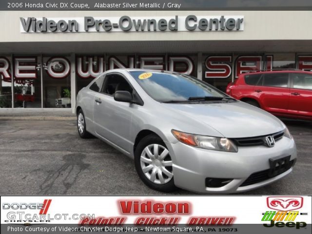 2006 Honda Civic DX Coupe in Alabaster Silver Metallic