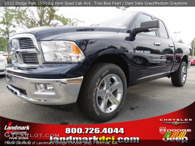 2012 Dodge Ram 1500 Big Horn Quad Cab 4x4 in True Blue Pearl