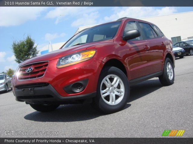 2010 Hyundai Santa Fe GLS in Venetian Red