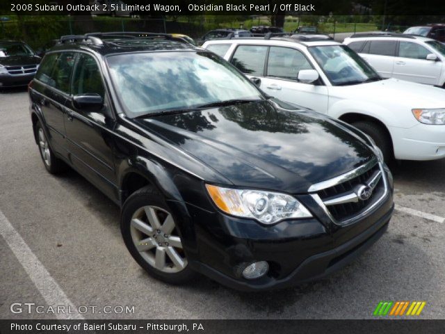 2008 Subaru Outback 2.5i Limited Wagon in Obsidian Black Pearl