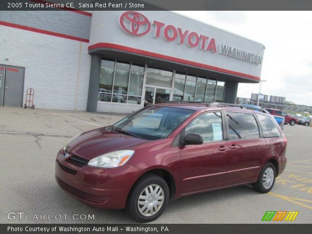 2005 Toyota Sienna CE in Salsa Red Pearl