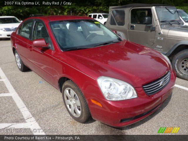 2007 Kia Optima LX in Ruby Red