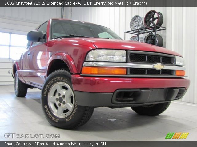 2003 Chevrolet S10 LS Extended Cab 4x4 in Dark Cherry Red Metallic