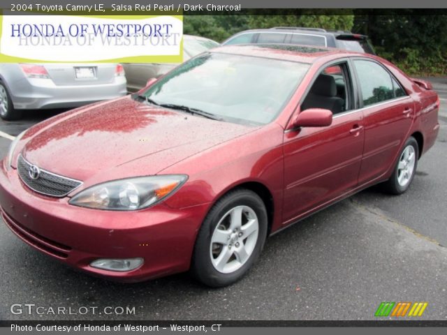 2004 Toyota Camry LE in Salsa Red Pearl