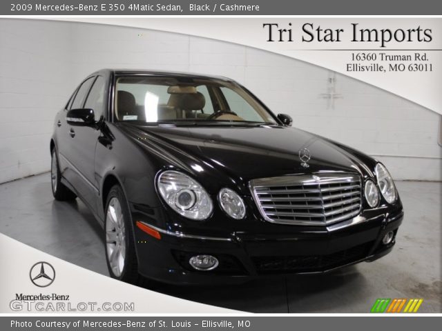 2009 Mercedes-Benz E 350 4Matic Sedan in Black