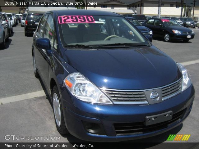 2008 Nissan Versa 1.8 S Sedan in Blue Onyx