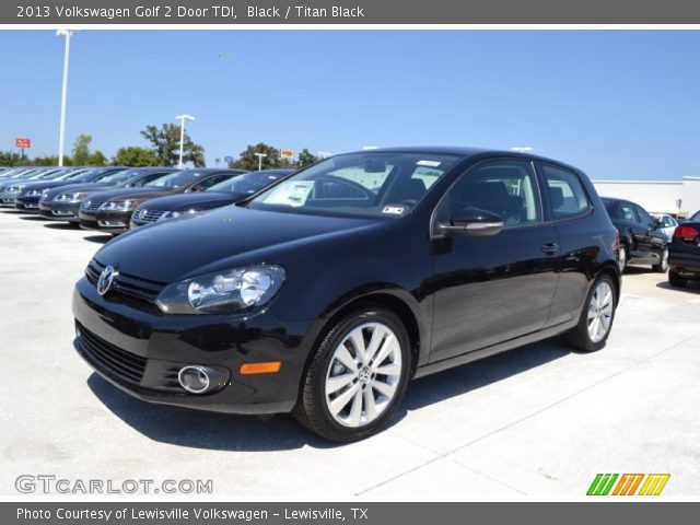 2013 Volkswagen Golf 2 Door TDI in Black