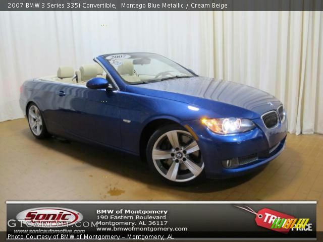 2007 BMW 3 Series 335i Convertible in Montego Blue Metallic