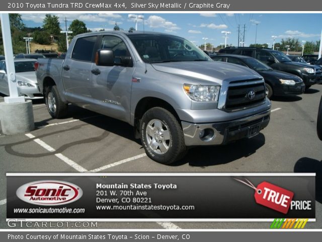 2010 Toyota Tundra TRD CrewMax 4x4 in Silver Sky Metallic