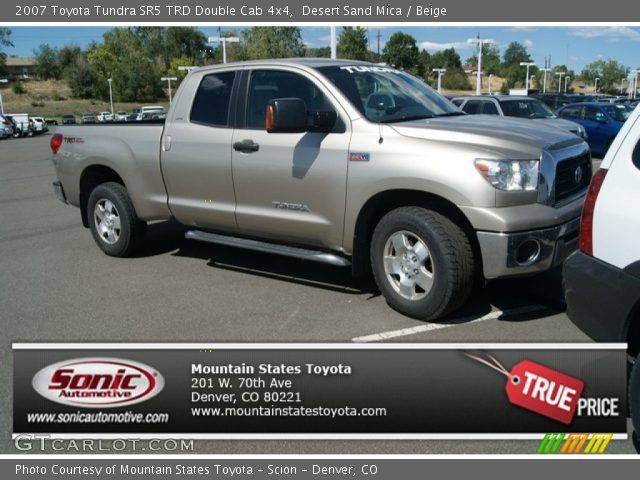 2007 Toyota Tundra SR5 TRD Double Cab 4x4 in Desert Sand Mica