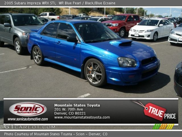 2005 Subaru Impreza WRX STi in WR Blue Pearl