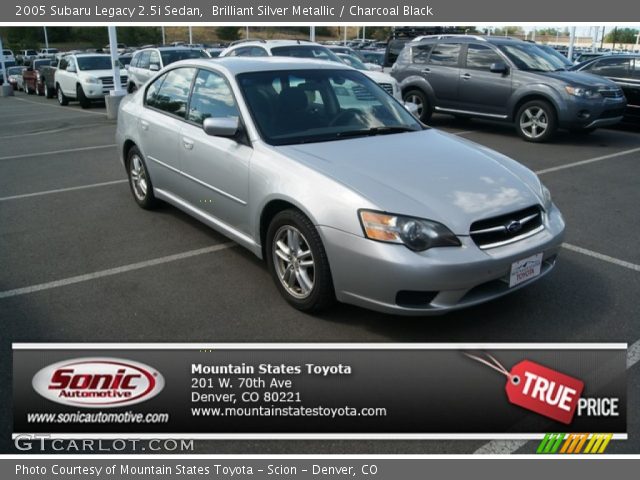 2005 Subaru Legacy 2.5i Sedan in Brilliant Silver Metallic