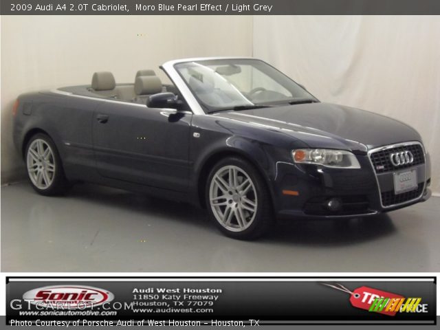 2009 Audi A4 2.0T Cabriolet in Moro Blue Pearl Effect