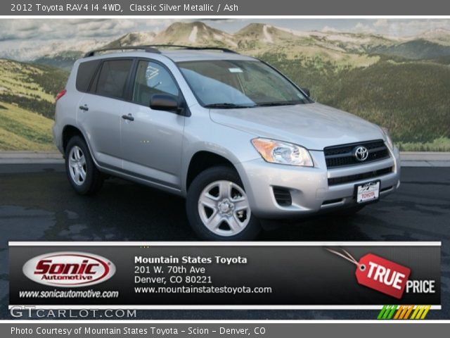 2012 Toyota RAV4 I4 4WD in Classic Silver Metallic