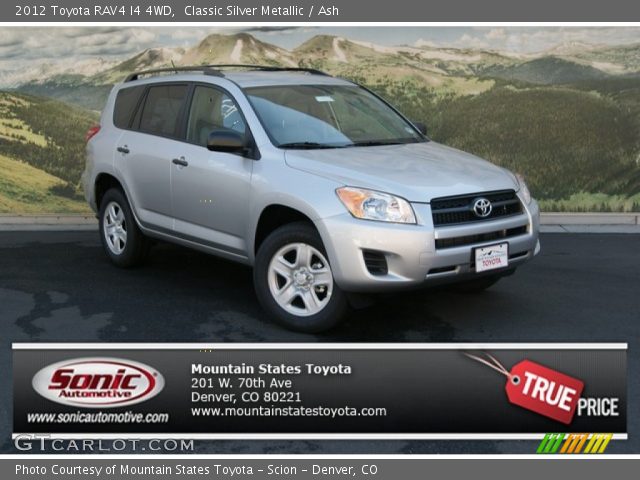 2012 Toyota RAV4 I4 4WD in Classic Silver Metallic