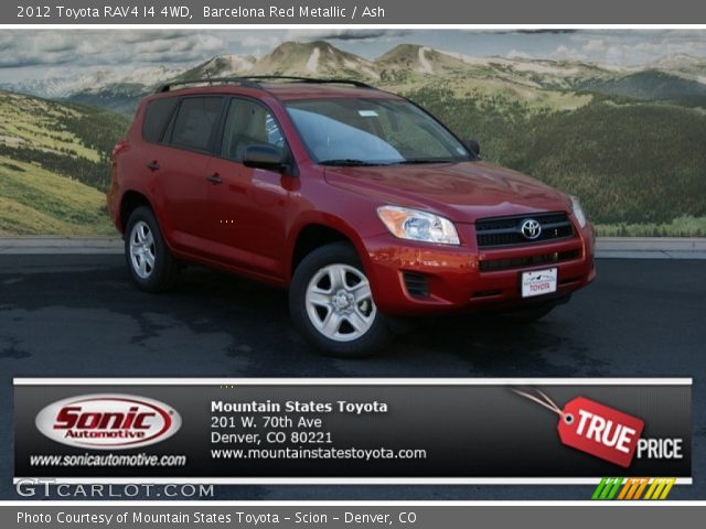 2012 Toyota RAV4 I4 4WD in Barcelona Red Metallic