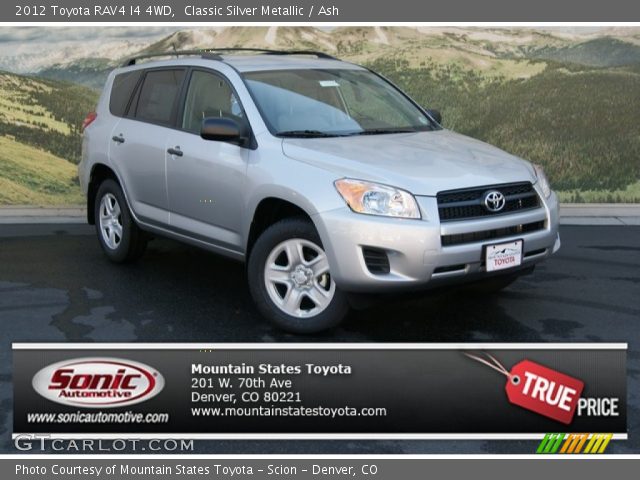 2012 Toyota RAV4 I4 4WD in Classic Silver Metallic