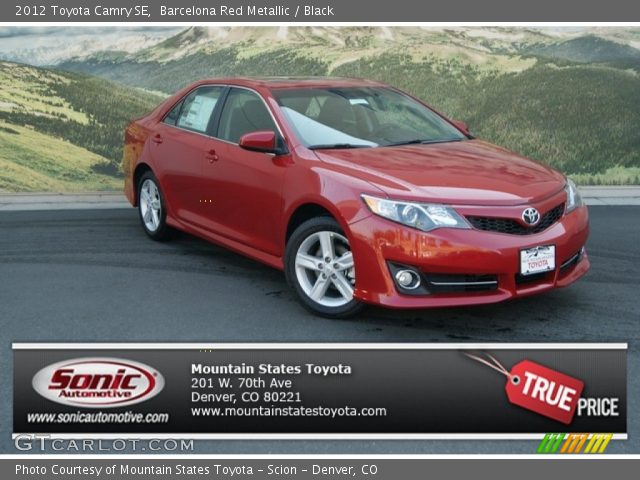 2012 Toyota Camry SE in Barcelona Red Metallic
