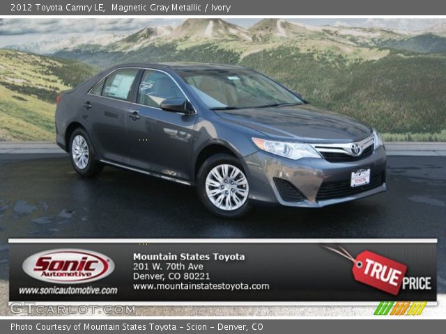 2012 Toyota Camry LE in Magnetic Gray Metallic