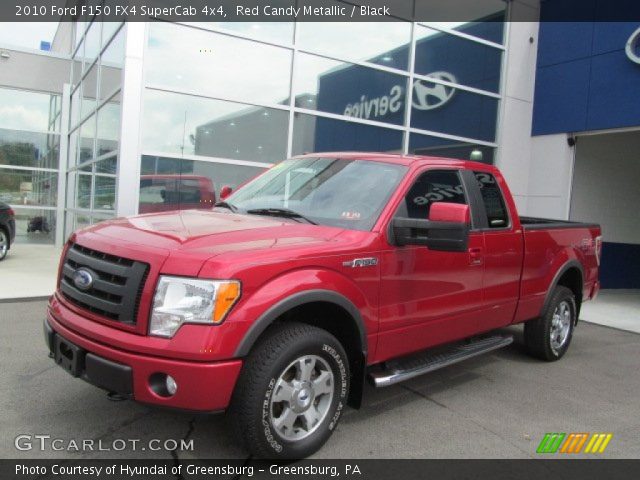 2010 Ford F150 FX4 SuperCab 4x4 in Red Candy Metallic