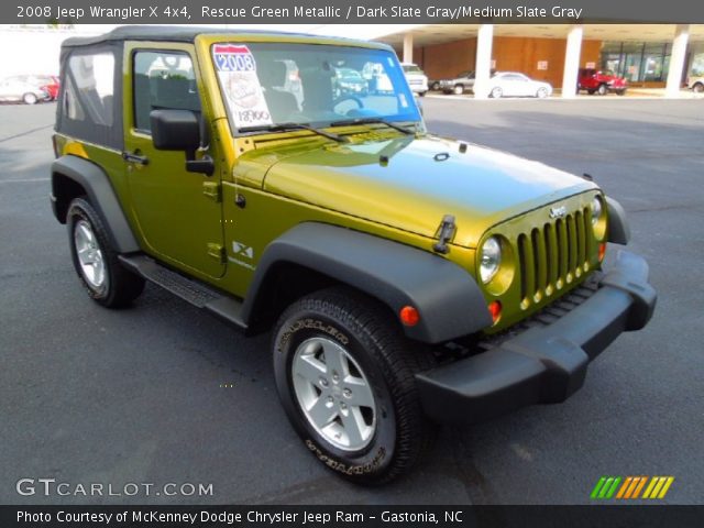 2008 Jeep Wrangler X 4x4 in Rescue Green Metallic