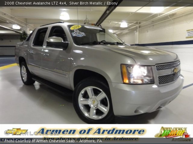 2008 Chevrolet Avalanche LTZ 4x4 in Silver Birch Metallic