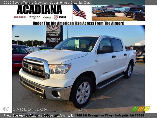 2010 Toyota Tundra CrewMax in Super White
