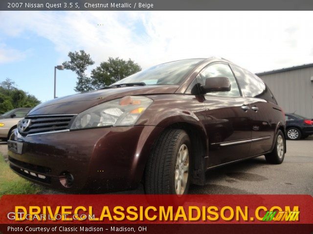 2007 Nissan Quest 3.5 S in Chestnut Metallic