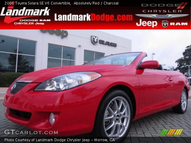2006 Toyota Solara SE V6 Convertible in Absolutely Red