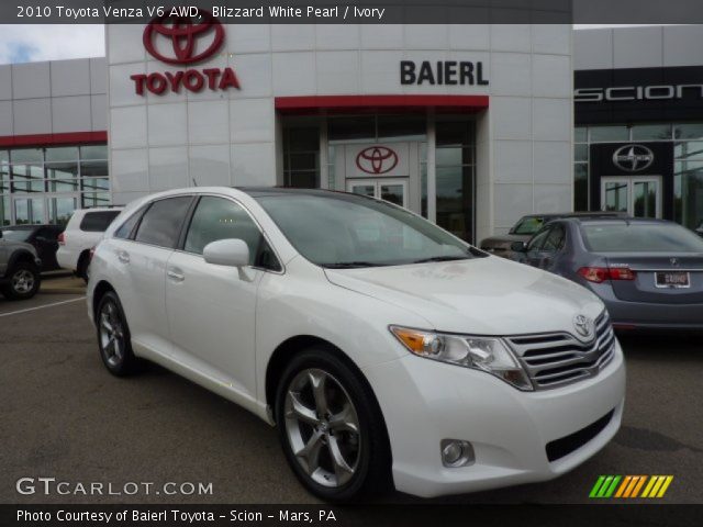 2010 Toyota Venza V6 AWD in Blizzard White Pearl