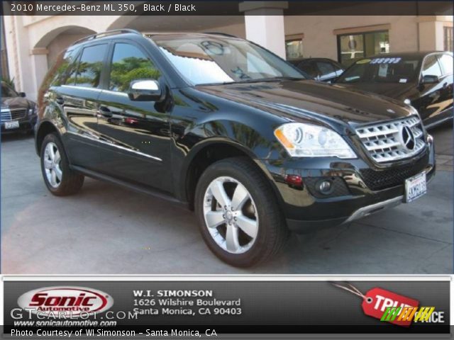 2010 Mercedes-Benz ML 350 in Black