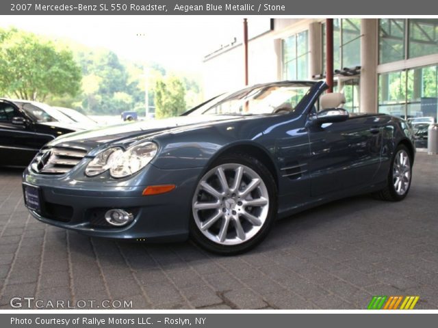2007 Mercedes-Benz SL 550 Roadster in Aegean Blue Metallic