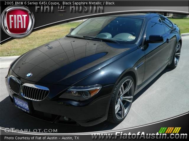2005 BMW 6 Series 645i Coupe in Black Sapphire Metallic