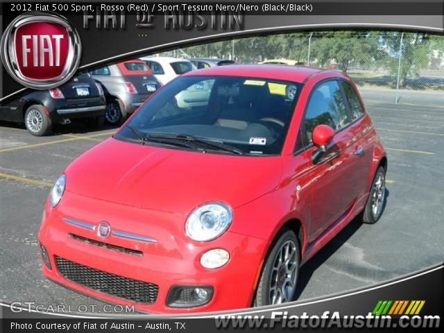2012 Fiat 500 Sport in Rosso (Red)